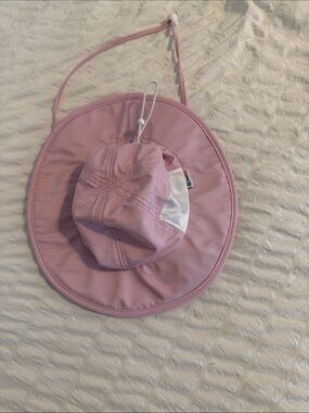 Pink Swim Zip Sun Hat - Lightweight Outdoor Hat 0-6 months